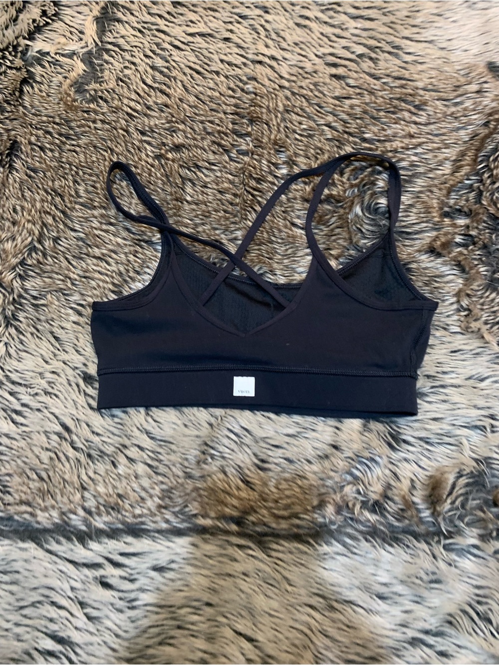 Vuori Women's Mindset Bra Black Size XXS